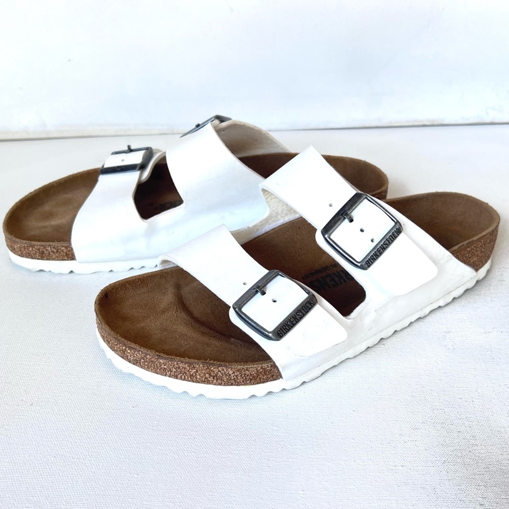 BIRKENSTOCK white Arizona sandals 40 Ladies 9